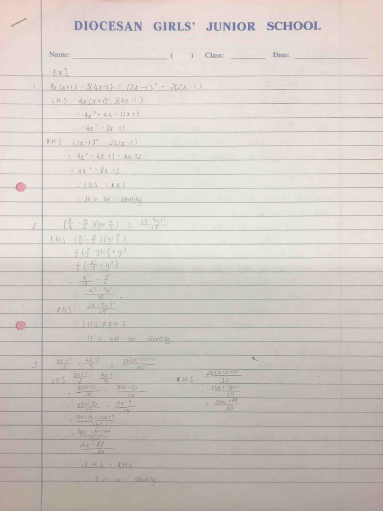 Math Worksheet for Students | PDF