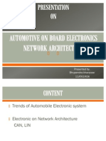 Automotive On Board Electronic Network Architecture