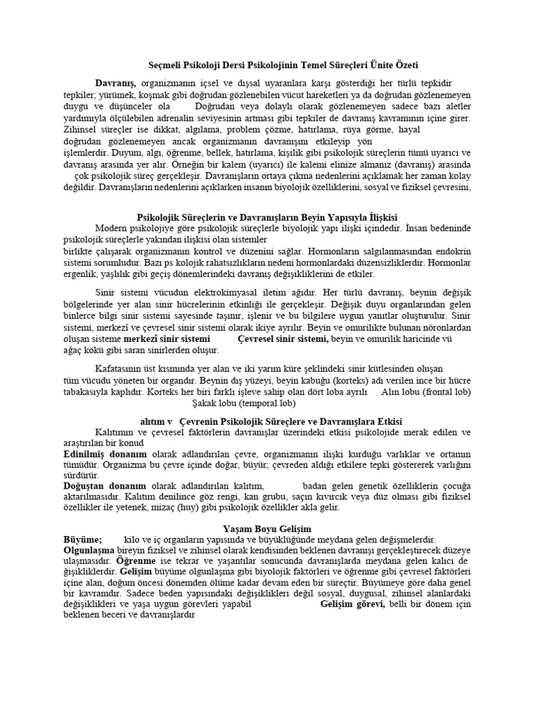 Psikoloji Pdf