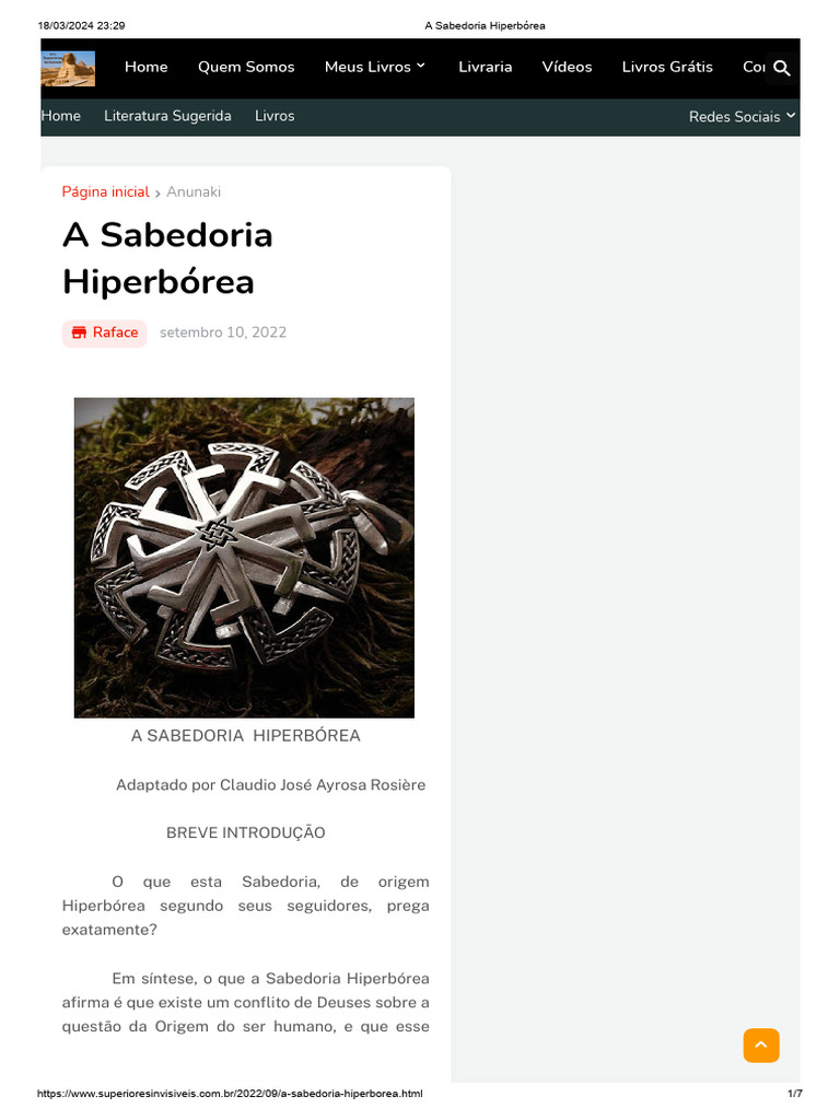 Fundamentos da Sabedoria Hiperbórea | PDF | Sabedoria | Deus