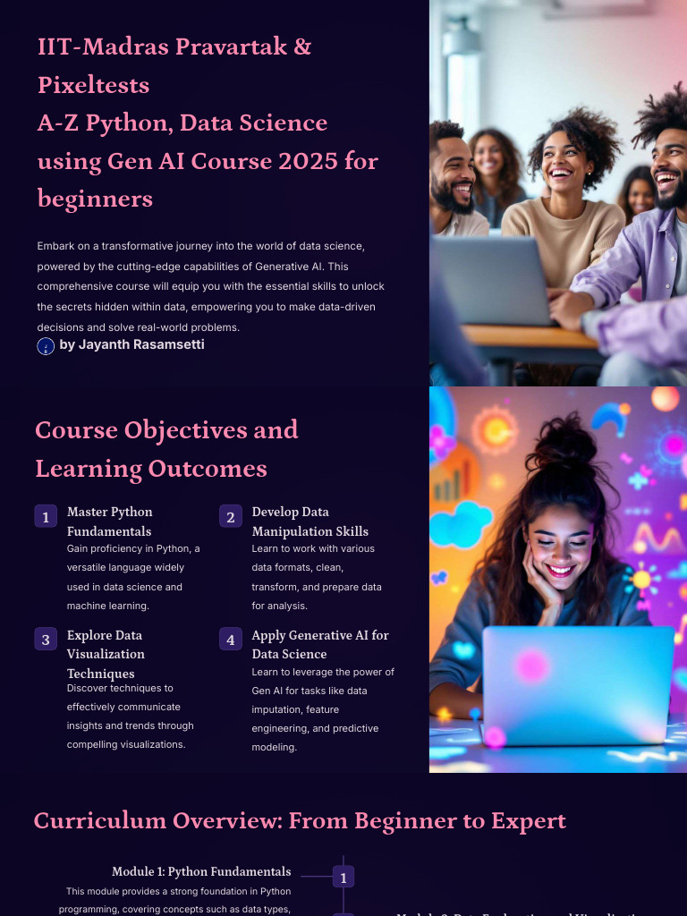 A-Z-Python Using Gen AI 2025 Brochure - 241226 - 000709 | PDF | Data ...