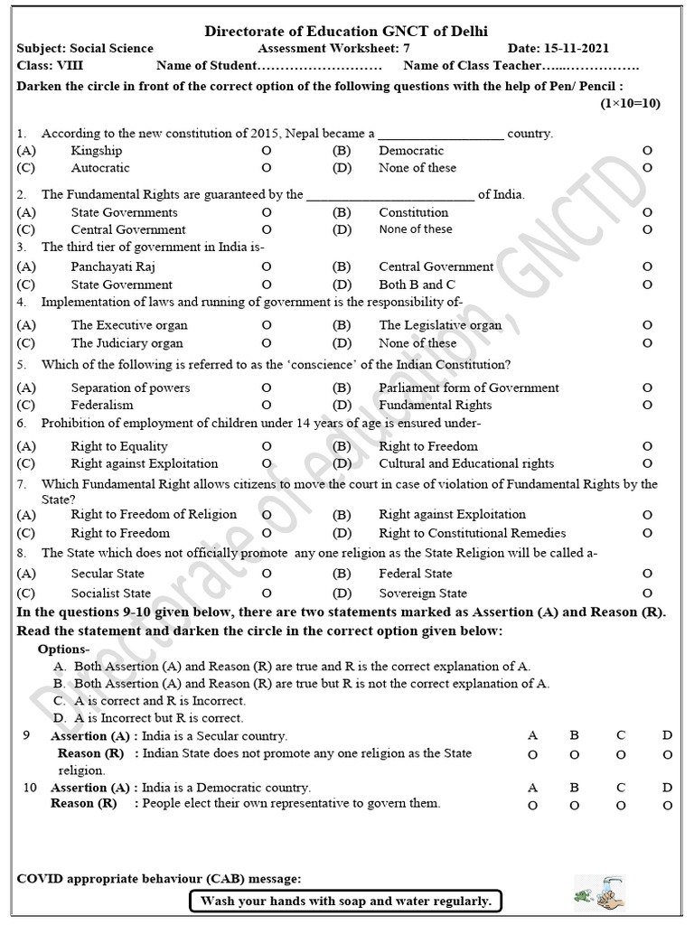 Cohort 1 - Group 4 - Class 8 - 15 Nov - Social Science Assessment EM ...