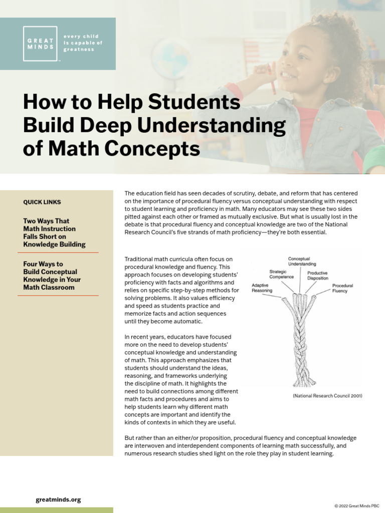 Balancing Math Fluency and Understanding | PDF | National Council Of ...