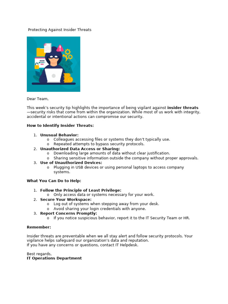 Insider Threat Prevention Guide | PDF