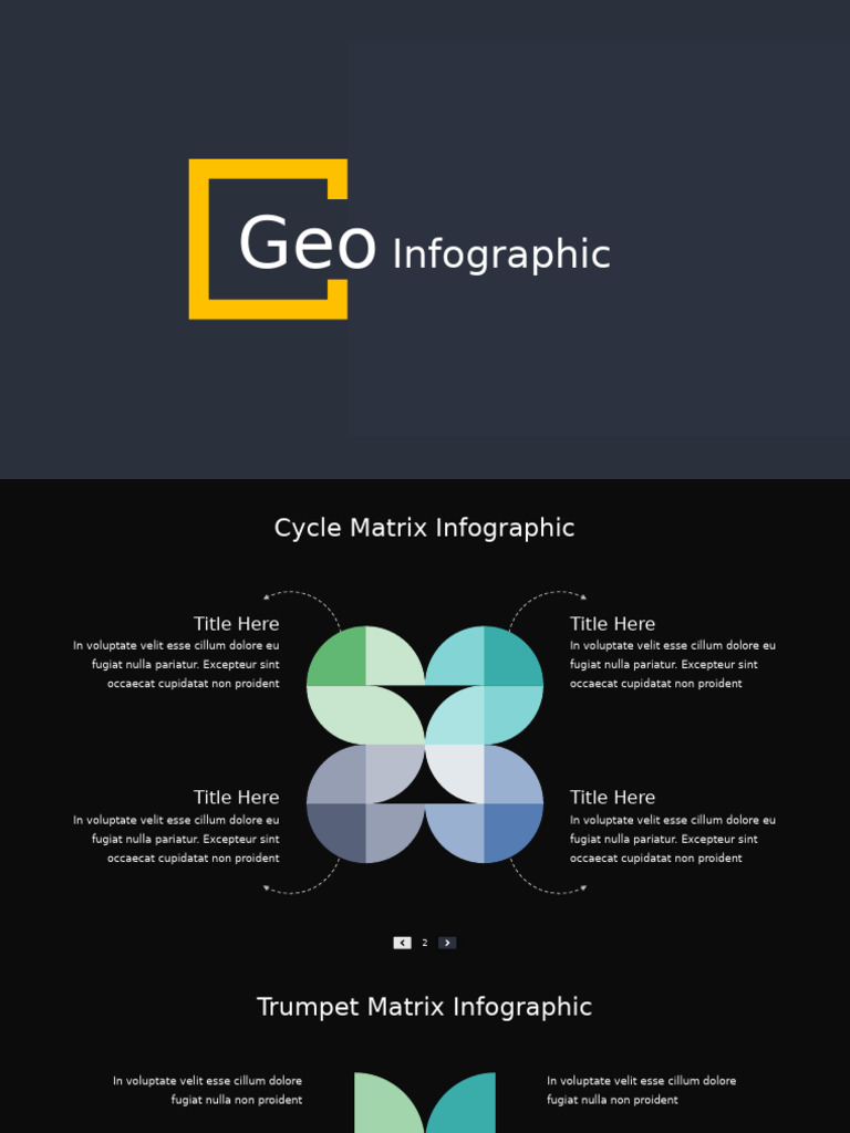 Geo Infographic Dark | PDF