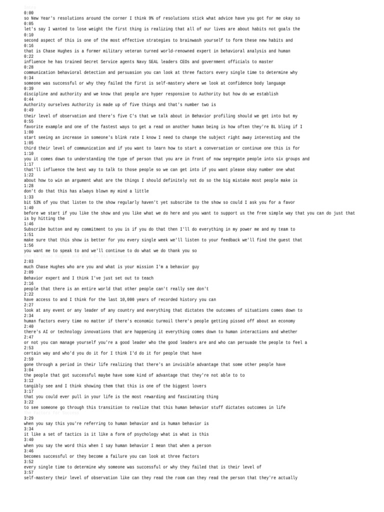 Understanding Chase Hughes' Methods | PDF | Body Language | Persuasion