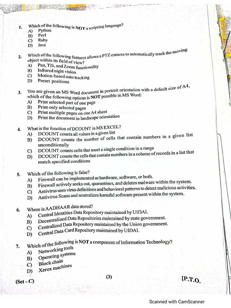 JKSSB Paper 20 | PDF