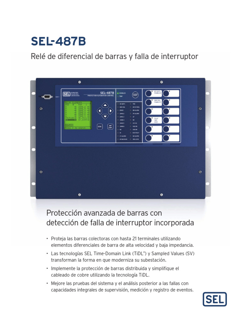 Sel 487B DS | PDF | Relé | Red de computadoras