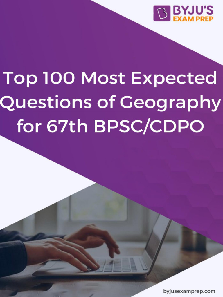 Important Geography Questions 73 | PDF
