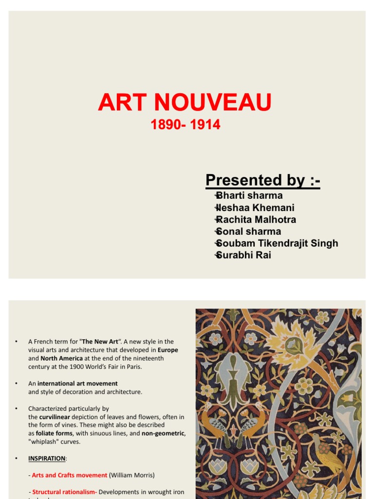 Art Nouveau | PDF | Art Nouveau | Art Media
