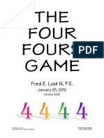 The Four Fours Game