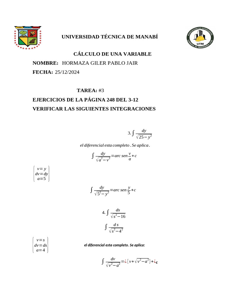 Calculo de Una Variable | PDF