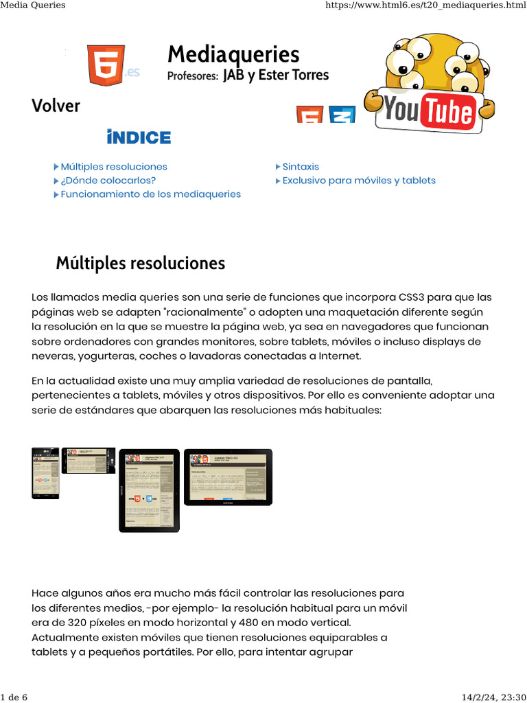 Media Queries | PDF | Informática