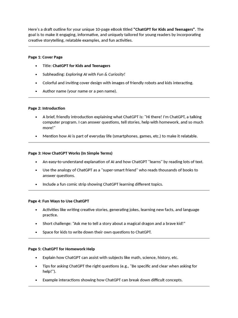 ChatGPT Explained for Kids | PDF | Artificial Intelligence ...