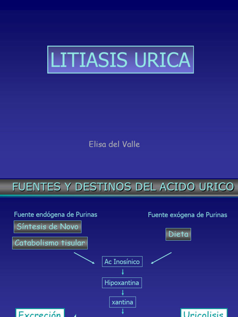 Litiasis Úrica: Impacto del pH Urinario | PDF | Cristalización