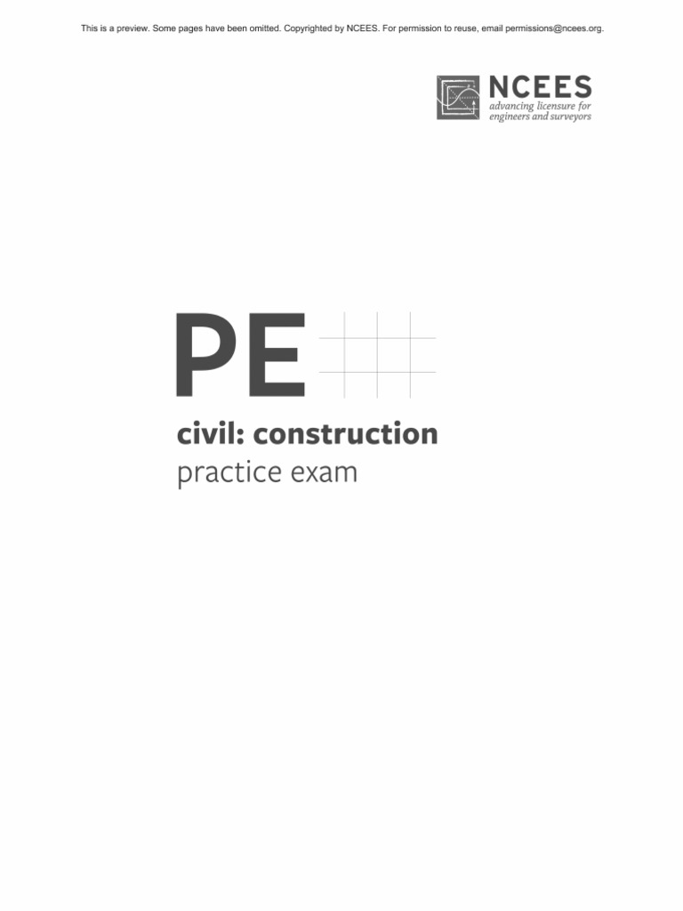 Construction Practice Exam | PDF