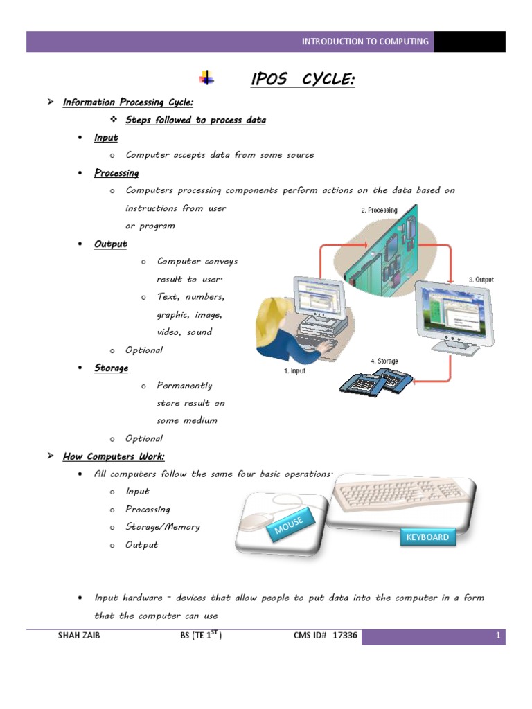 Understanding the Information Processing Cycle | PDF | Disk Storage ...