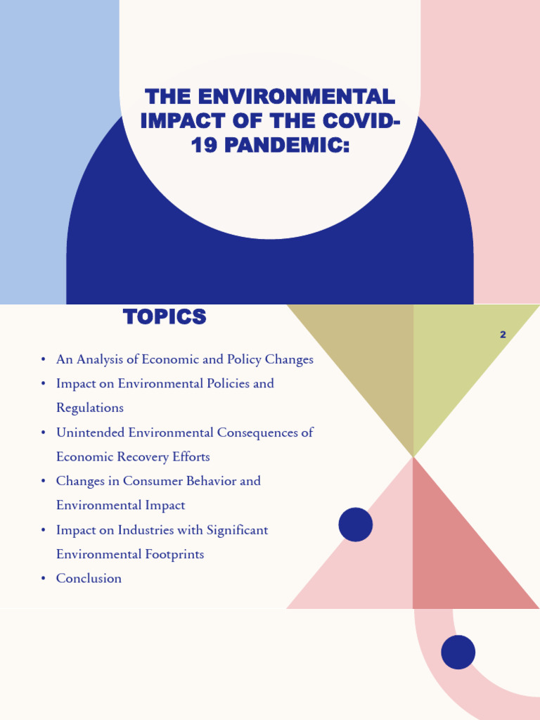 The Environmental Impact of The COVID-19 Pandemic | PDF | Natural ...