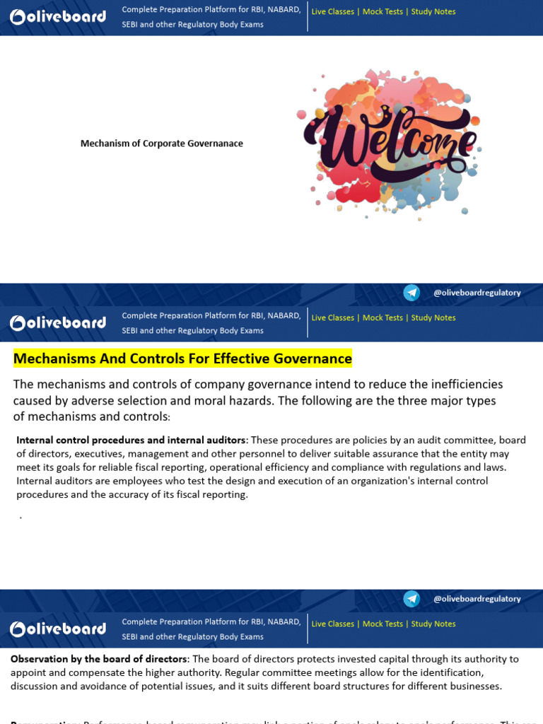 Corporate Governance Mechanisms 1721901943 | PDF | Corporate Governance ...
