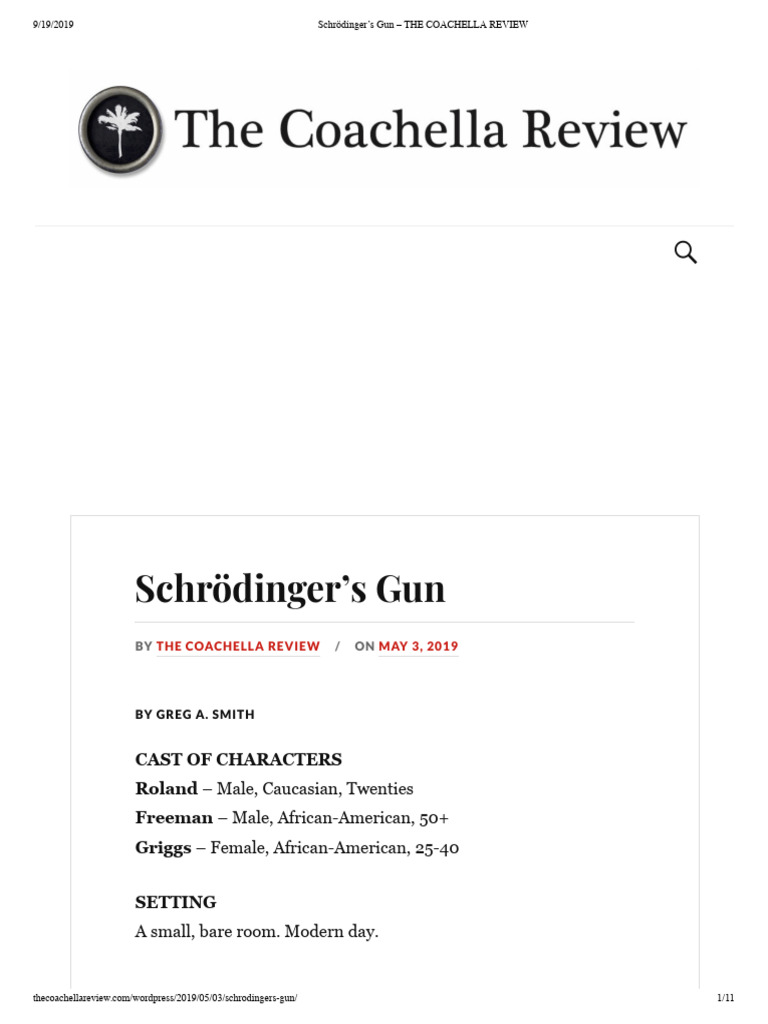 Schrödinger's Gun | PDF