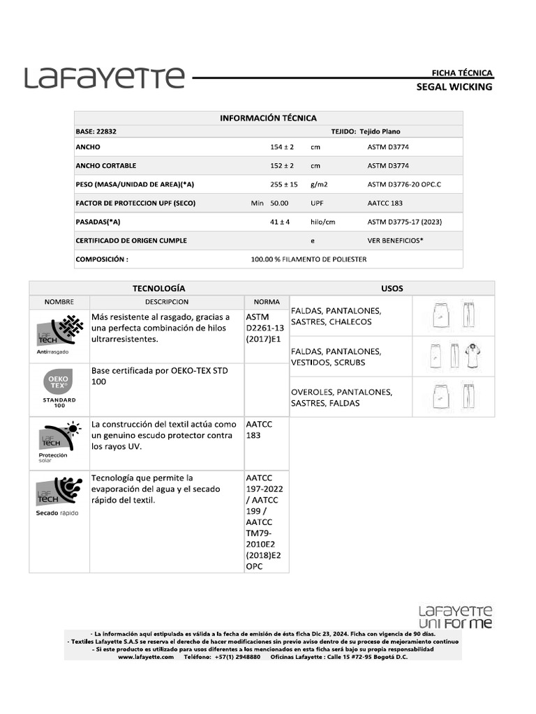 Ficha Técnica SEGAL WIKING | PDF