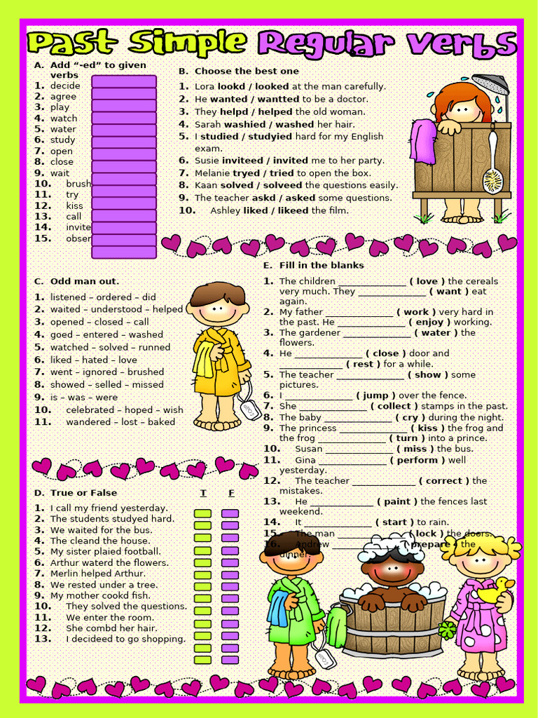 Verb Conjugation Exercises for Beginners | PDF | Fairy Tales