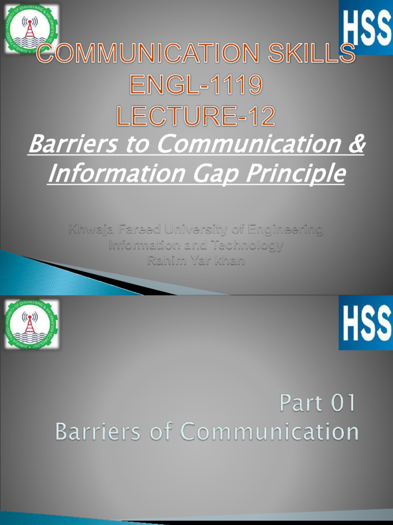 Barriers to Effective Communication | PDF | Communication | Nonverbal ...
