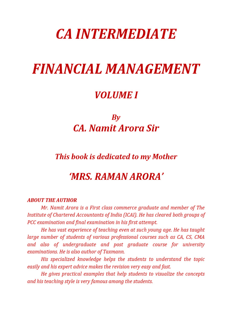 Regular Book Vol i | PDF | Capital Structure | Equity (Finance)