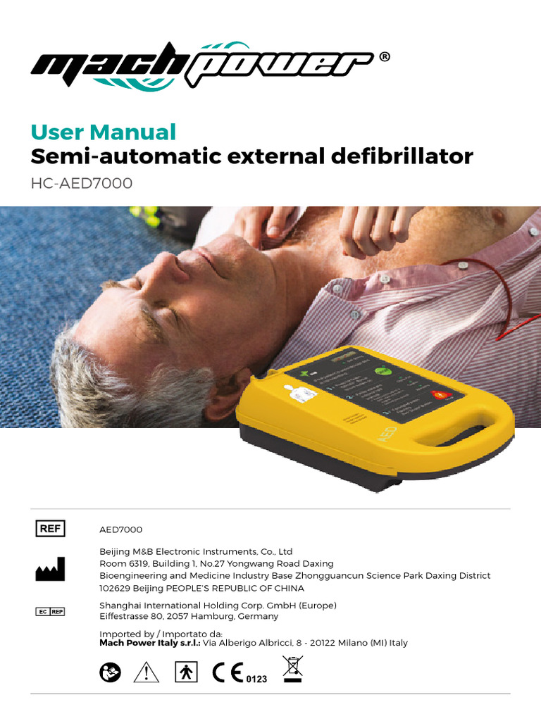 AED7000 User Manual for Defibrillator | PDF | Cardiopulmonary ...