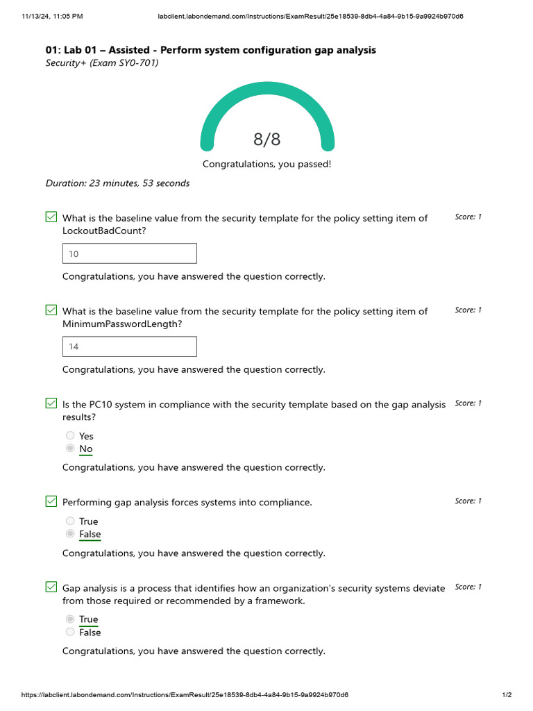 LockoutBadCount Baseline Value Explained | PDF