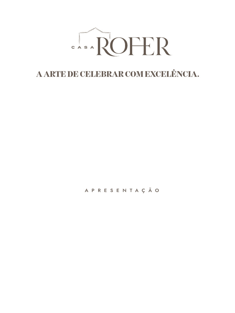 Casa Rofer: Espaço de Eventos em SP | PDF | São Paulo | Michelangelo