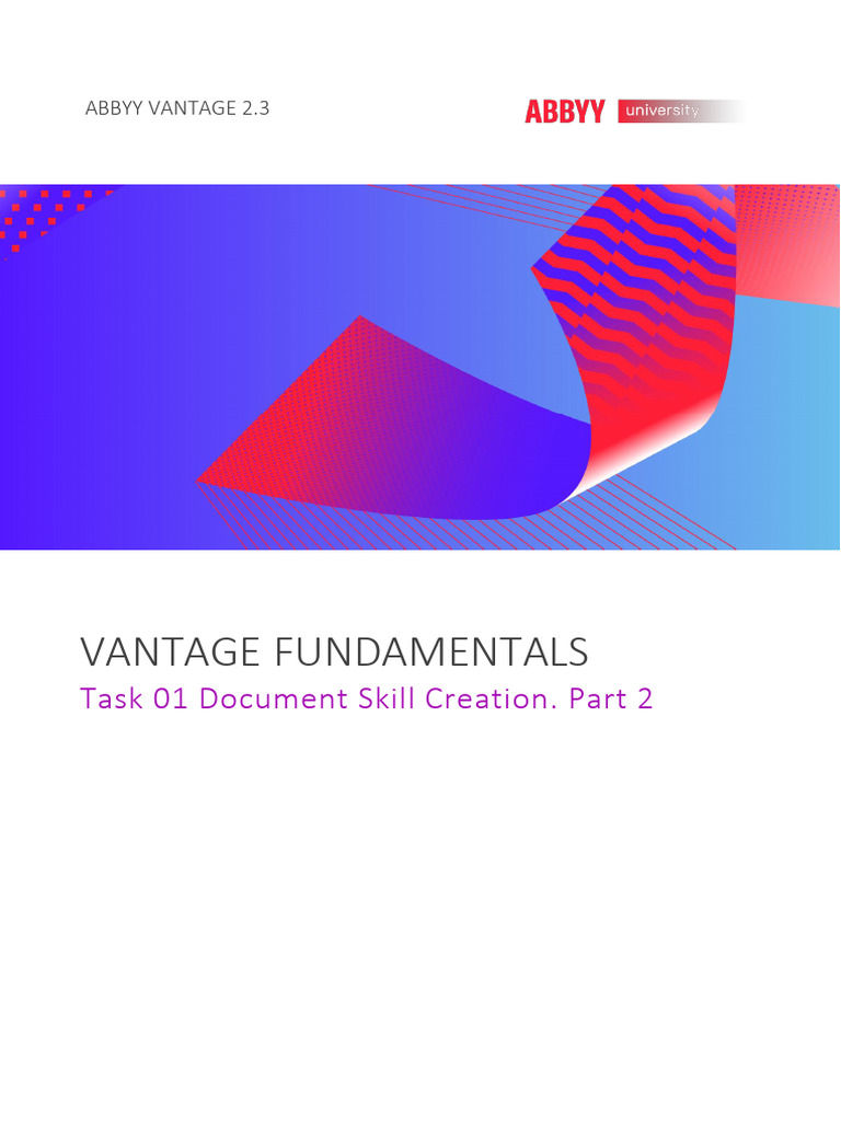 ABBYY Vantage Document Skill Guide | PDF | Optical Character ...