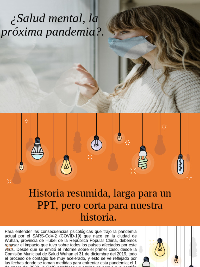 Salud Mental, La Proxima Pandemia | PDF | Pandemia | Ansiedad