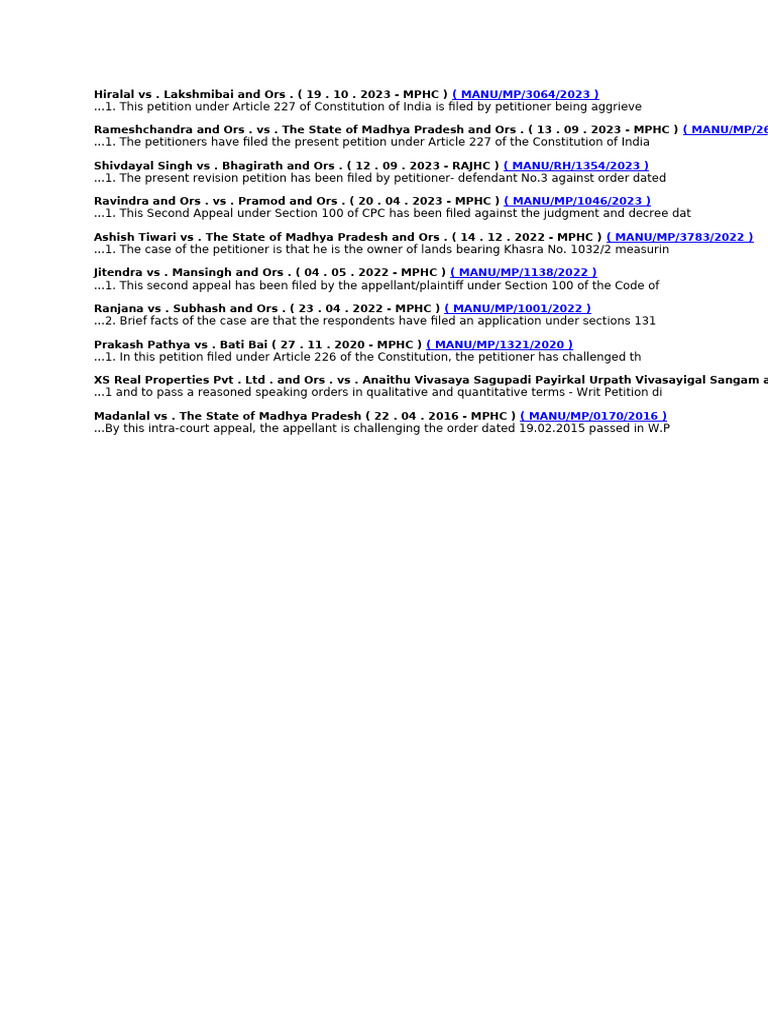 Section 131 MPLRC Case Analysis | PDF