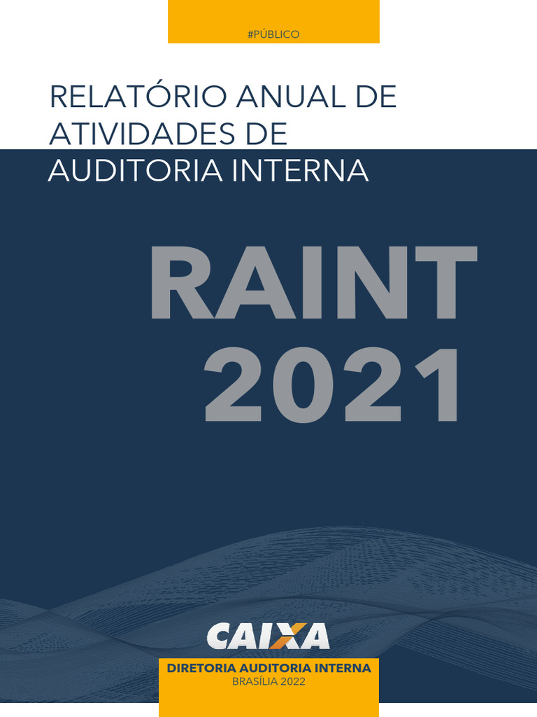 Relatório Anual de Auditoria Interna 2021 | PDF | Auditoria interna ...
