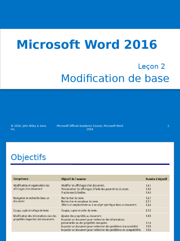 Ouvrir et Modifier des Documents Word | PDF | Microsoft Word | Microsoft