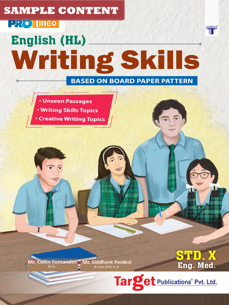 Std 10 English Writing Skills Guide | PDF | Question