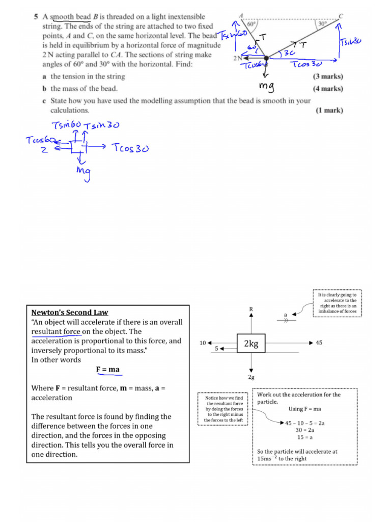 2 Forces 2 - Dynamics, Vectors 10.12.19 | PDF