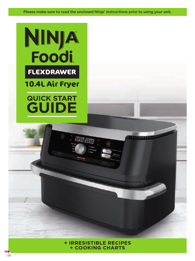Ninja Flexdrawer Air Fryer Guide | PDF | Potato Chip | French Fries
