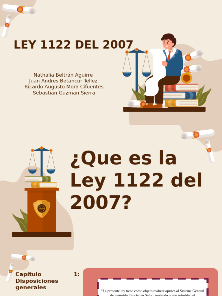 Ley 1122 de 2007: Reformas en Salud | PDF