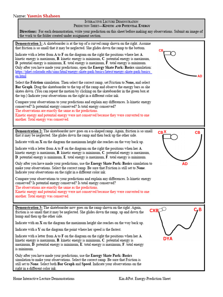 Kinetic and Potential Energy | PDF | Friction | Kinetic Energy