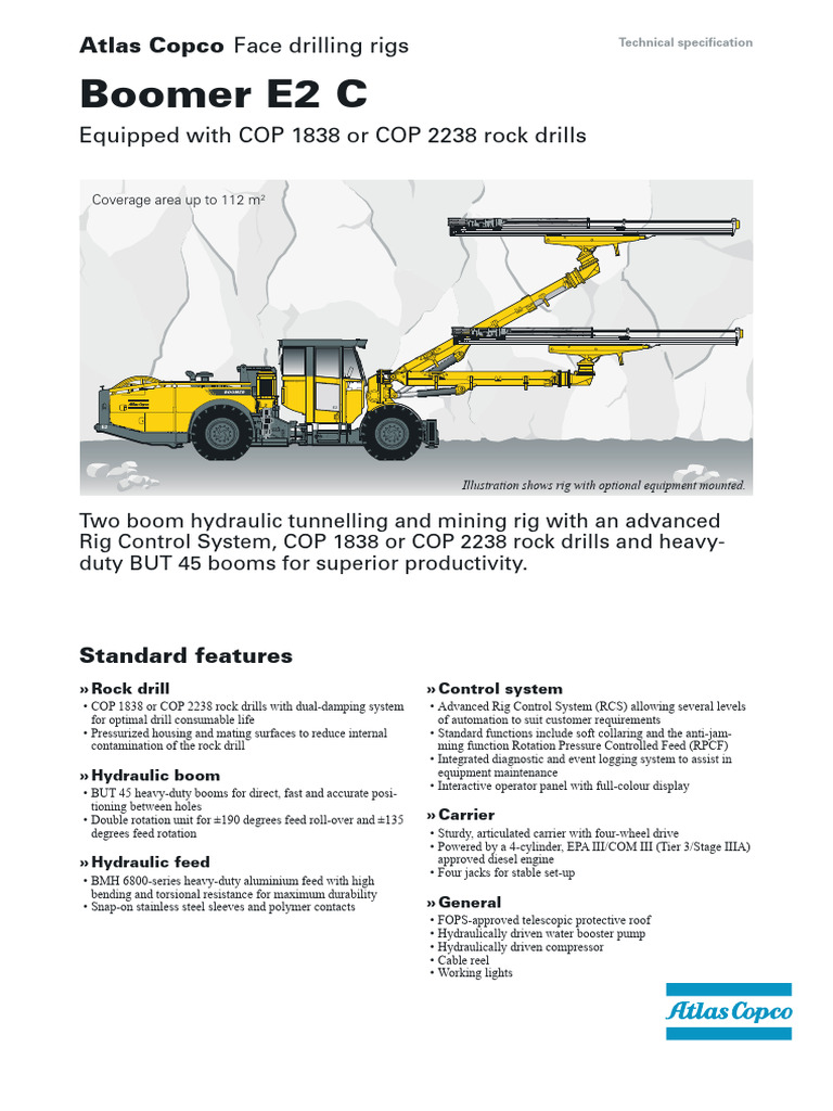 Advanced Tunneling Rig Specs | PDF | Drill | Axle