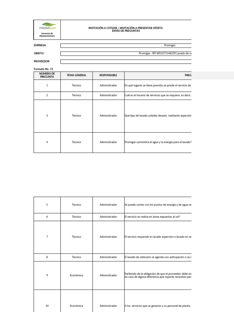 Anexo C. Formato No. 11 Consultas Consolidado | PDF
