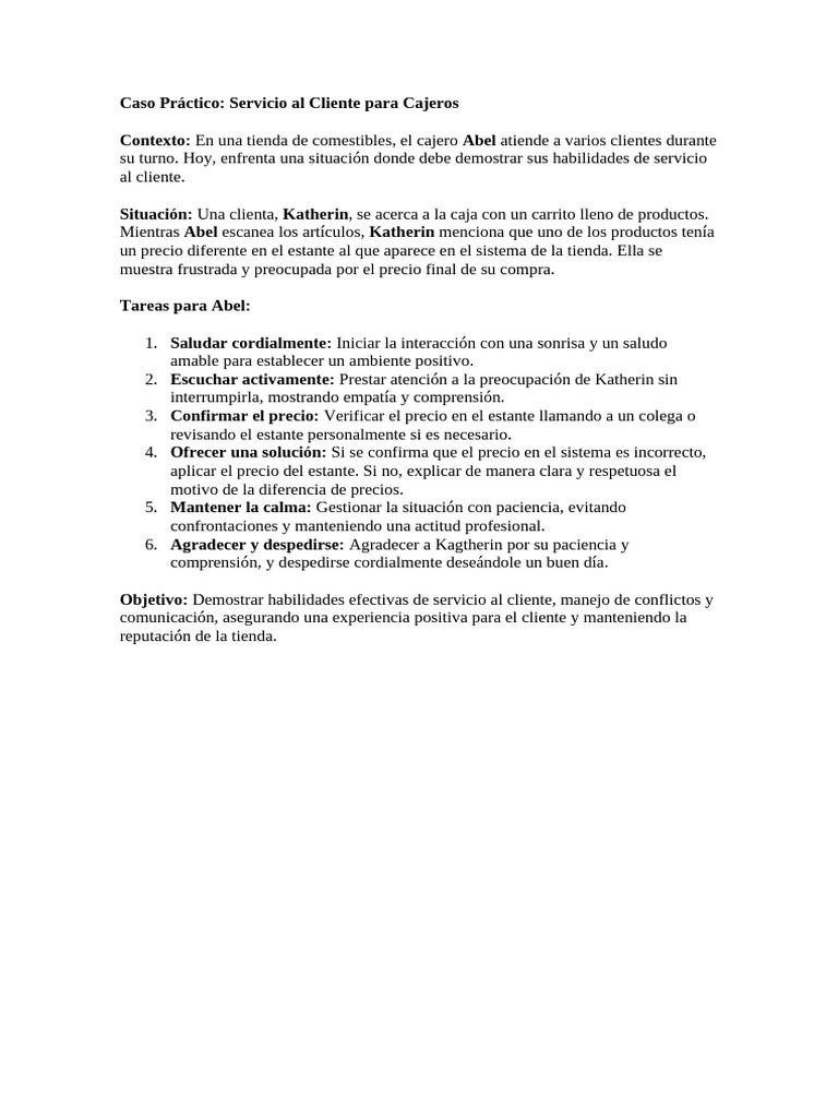 Servicio al Cliente Efectivo en Cajeros | PDF