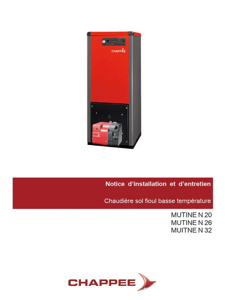 Notice D'installation Et D'entretien Mutine N 763088702 PDF — free download