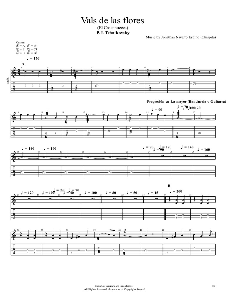 Vals de las Flores Partitura | PDF | Freedom Of Expression Law