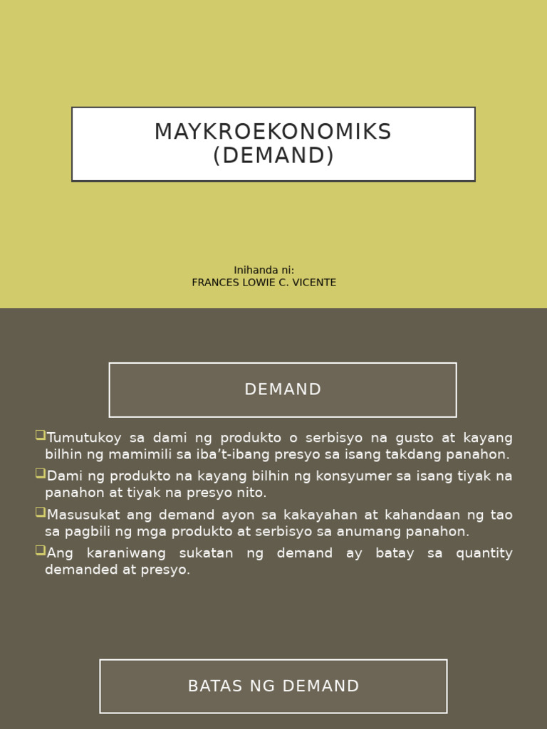 Demand | PDF