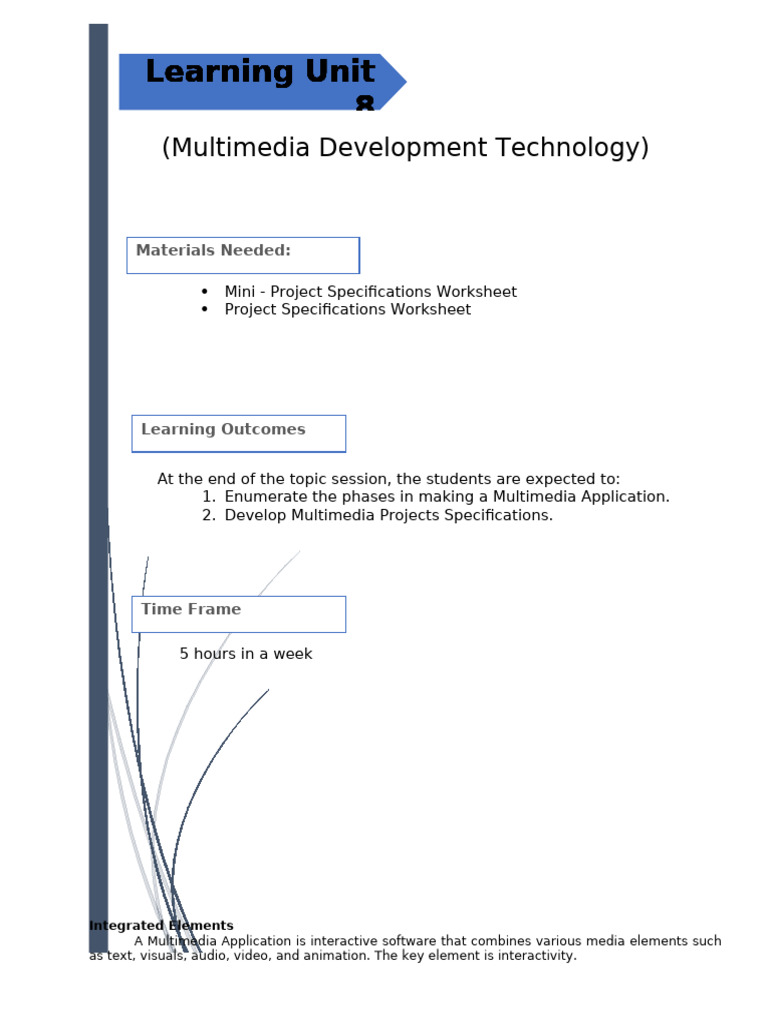 Lesson 8 - Multimedia Development Technology | PDF | Multimedia ...