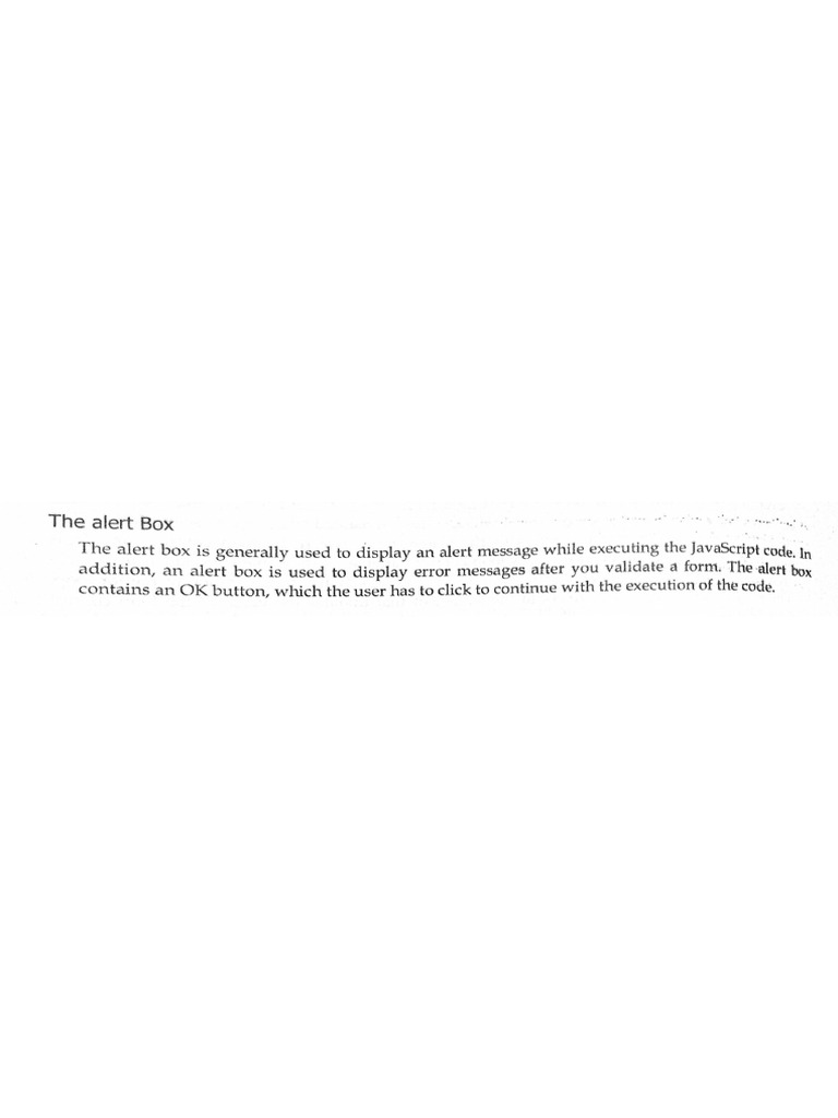 Alert Box | PDF