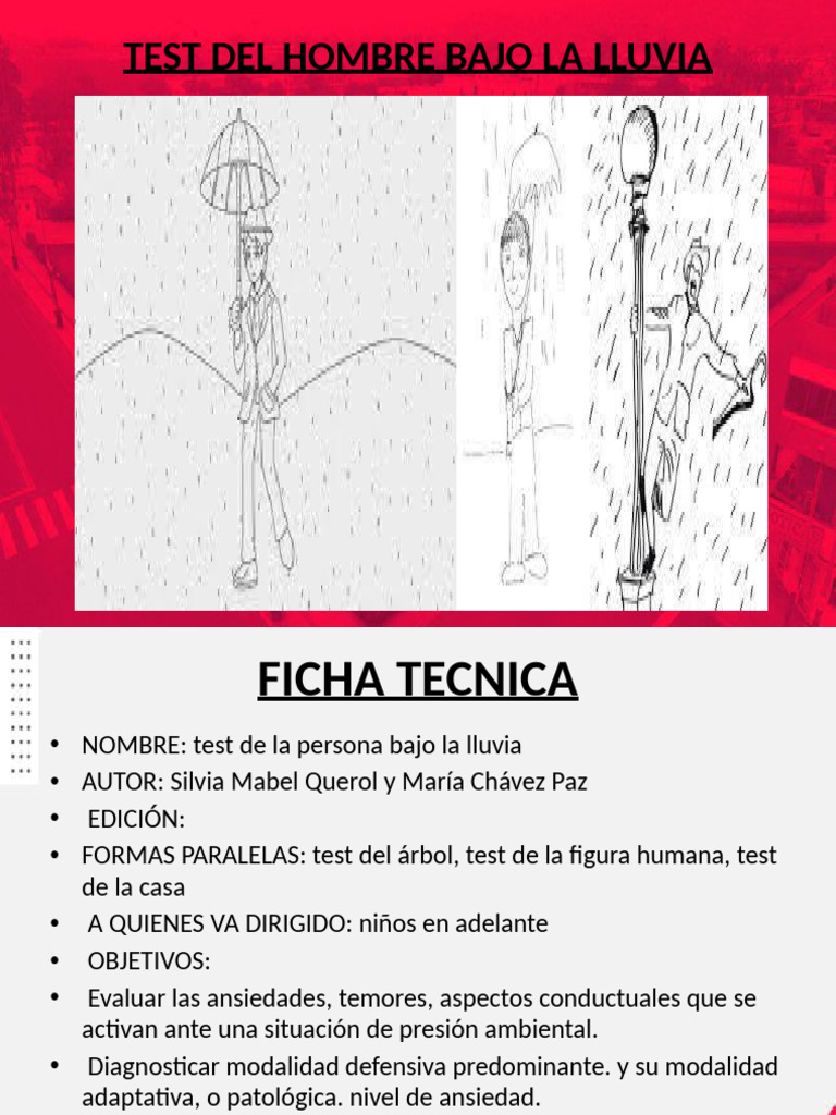 Test Del Hombre Bajo La Lluvia | PDF | Dibujo | Trastorno de ansiedad